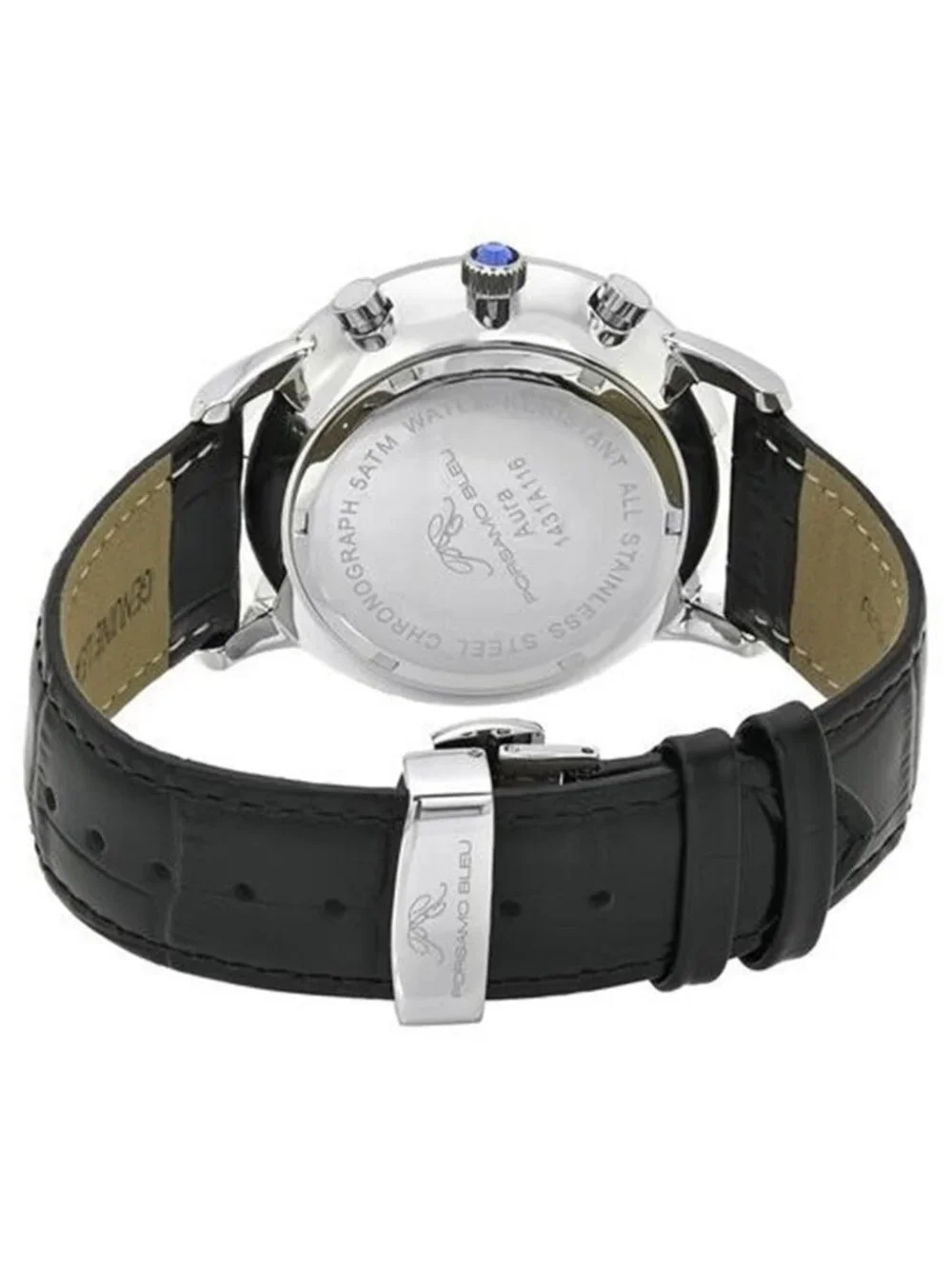 NWT Porsamo Bleu Aura Chronograph Silver-tone Dial Men's Watch